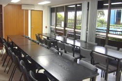 large lunchroom for international students at AICOL 