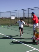 ActivitiesTennisclassNao Tennis activity for VIP student
