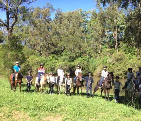 AICOL English school students on horse riding activity