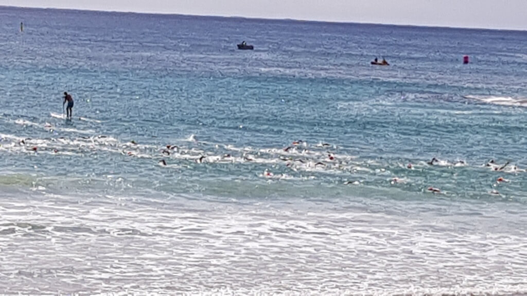 Australian Surf Lifesavers swimming race