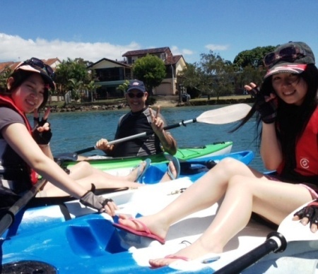 AICOL English school kayaking activity