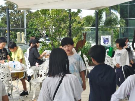 Summer camp kids in the natural environment at AICOL English school